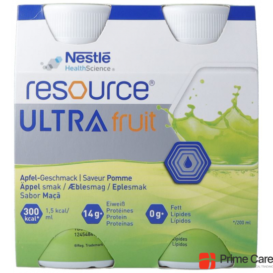 Resource Ultra Fruit Apfel 4 Flasche 200ml buy online