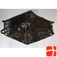 Vasano Fabric Mask Washable Icesilk Glitter Gold