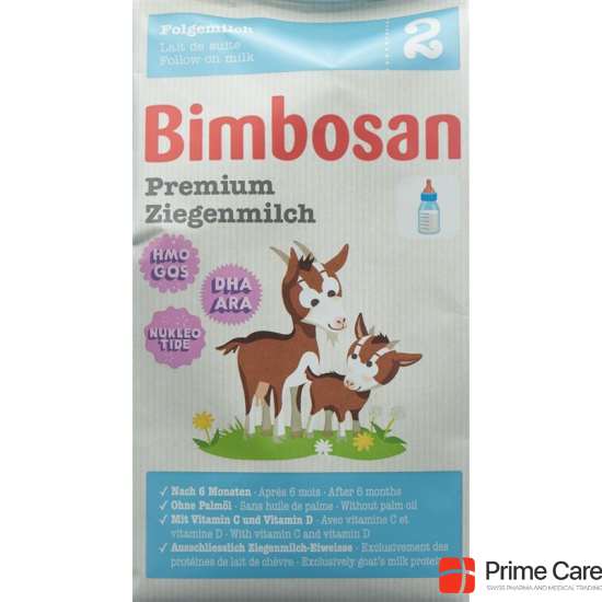 Bimbosan Premium Ziegenmilch 2 Refill Beutel 400g buy online