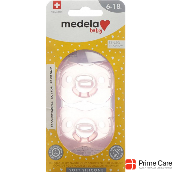 Medela Baby Dummy Soft Silicone 6-18 Girl 2 pieces buy online