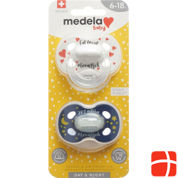 Medela Baby Dummy Day & Night 6-18 Unisex 2 pieces