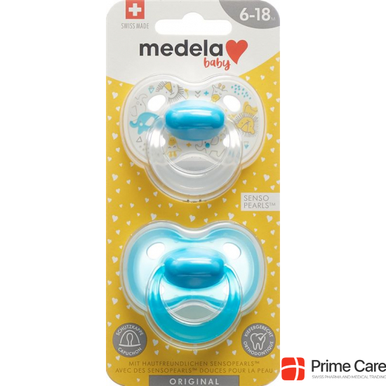 Medela Baby Dummy Original 6-18 Boy 2 pieces buy online