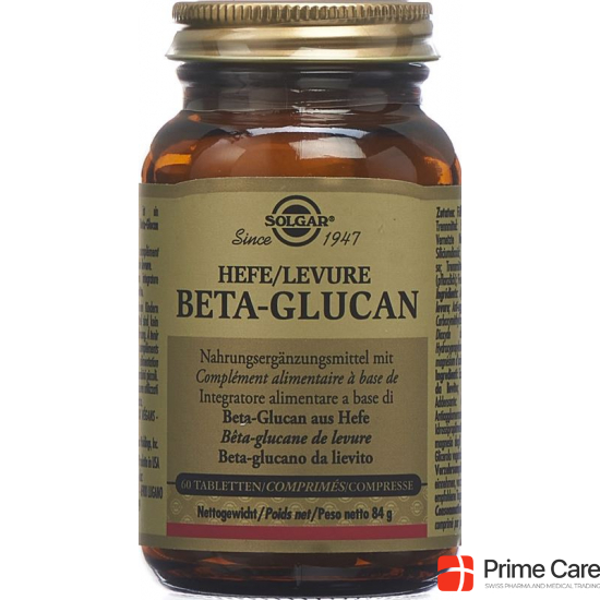 Solgar Hefe Beta-Glucan Tabletten (neu) Dose 60 Stück buy online