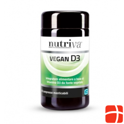 Nutriva Vegan D3 Kautabletten Glasflasche 60 Stück