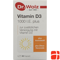 Dr. Wolz Vitamin D3 1000 I.e. Plus Kapseln 60 Stück