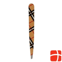 Hausmann tweezers diagonal check design beige