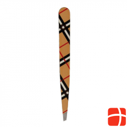 Hausmann tweezers diagonal check design beige