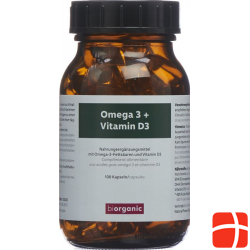 Biorganic Omega-3 Vitamin D3 Kapseln D/f 100 Stück