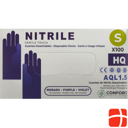 Swiss Green Handschuhe Nitril S Puderfrei Viol 100 Stück