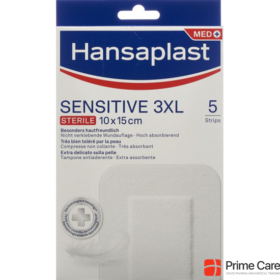 Hansaplast Sensitive Strips 3xl 5 Stück buy online