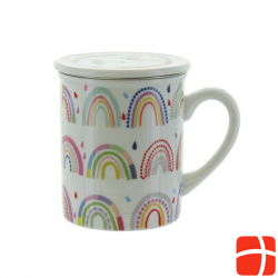 Herboristeria Tea cup Rainbow with strainer