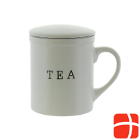 Herboristeria tea cup Tea White with strainer