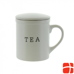 Herboristeria tea cup Tea White with strainer