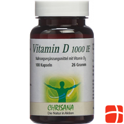 Chrisana Vitamin D3 Kapseln 1000 Ie Dose 100 Stück