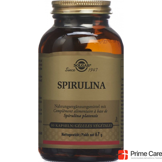 Solgar Spirulina Kapseln Dose 80 Stück buy online