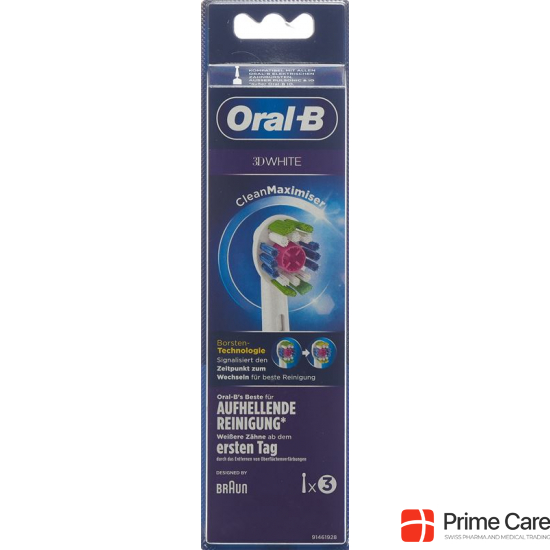 Oral-b Aufsteckbürsten 3D White Cleanmax 3 Stück buy online