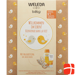 Weleda gift set baby care wooden grasping toy