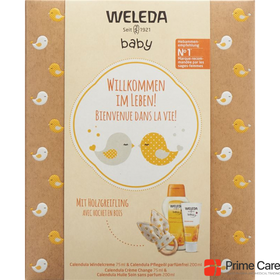 Weleda gift set baby care wooden grasping toy buy online