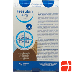 Fresubin Pi-Aps Energy Drink Cappuccino 4x 200ml