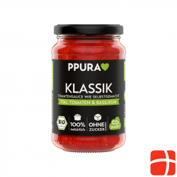 Ppura Sugo Klassik Tomanten & Basilikum Bio 340g