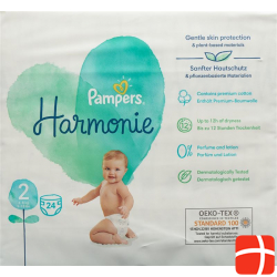 Pampers Harmonie Grösse 2 4-8kg Mini Tragep 24 Stück