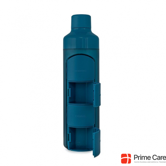 Yos Bottle Tagesdispenser 375ml mit 4faechern Blau buy online