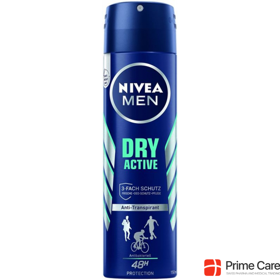 Nivea Male Deo Dry Active Aeros (neu) Spray 150ml buy online