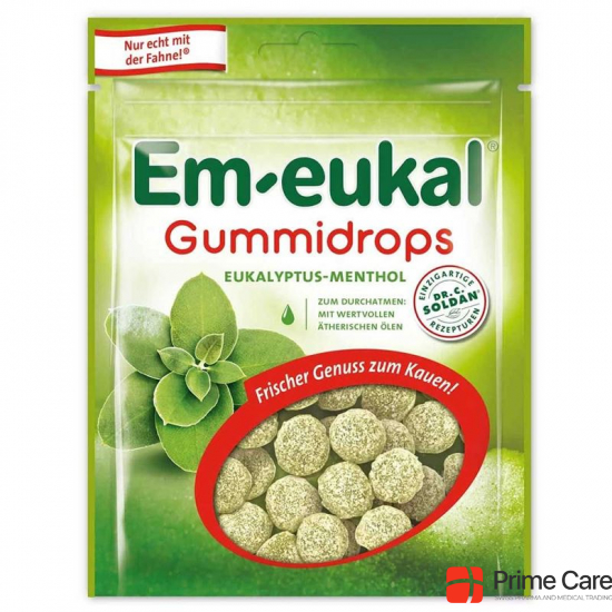Soldan Em-Eukal Gummidrops Eukaly Ment Zucker 90g buy online