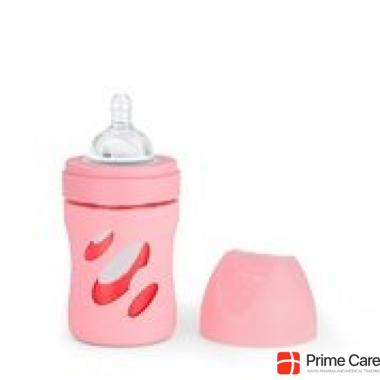 Twistshake Anti Colic Glass Bottle 180ml Past Pink buy online