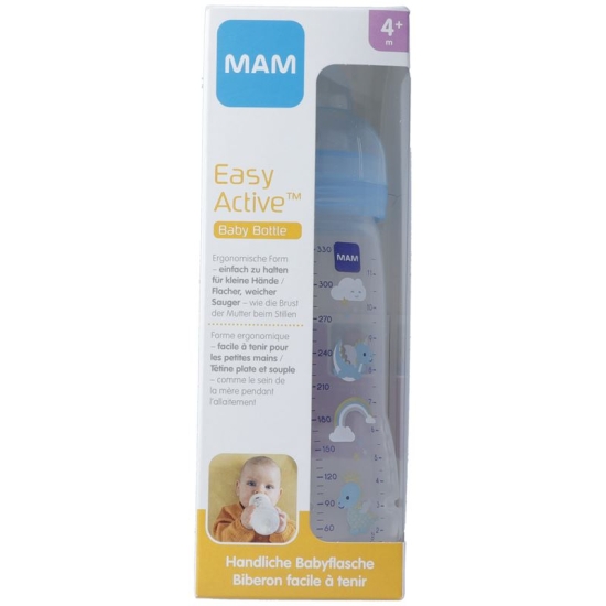 Mam Easy Active Baby Bottle Flasche 330ml 2+m Boy buy online