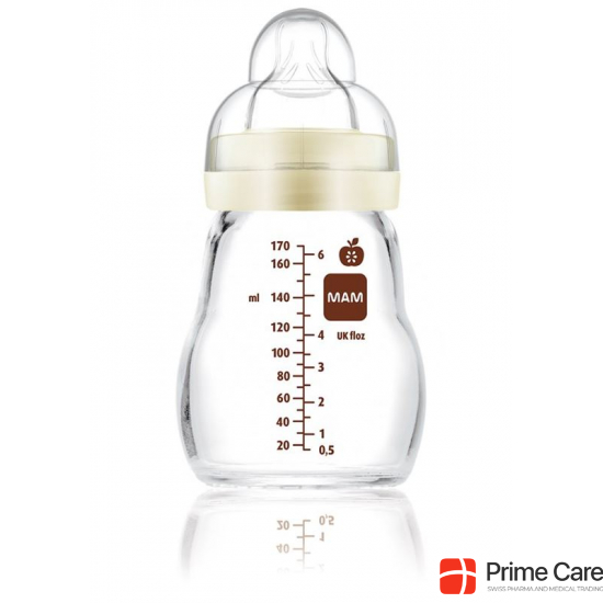 Mam Feel Good Glass Bottle 170ml 0+m Unisex buy online
