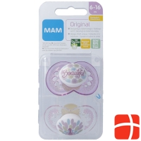 Mam Original Nuggi Kautschuk 6-16m Girl 2 Stück