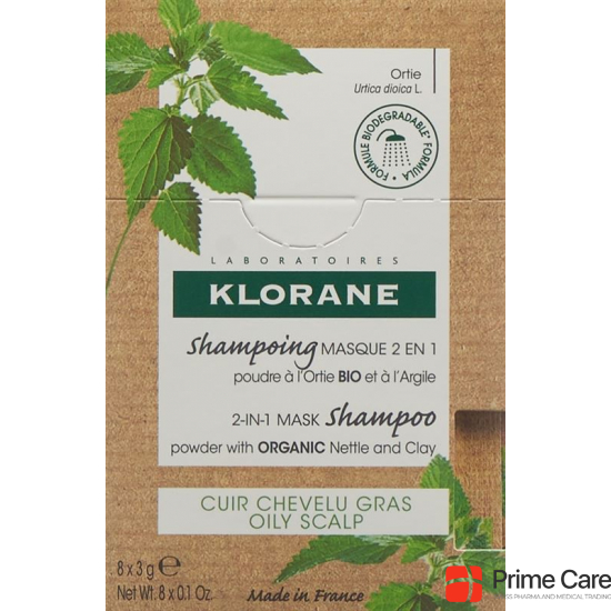 Klorane Mask Shampoo Nettle Organic 8x 3g buy online