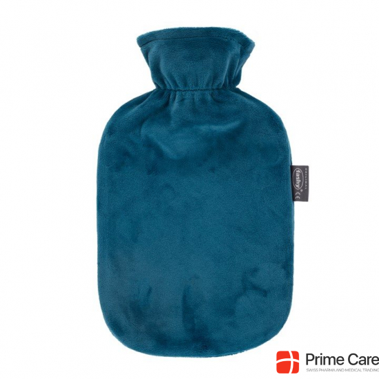 Fashy hot water bottle 2L fleece cover Petrol Therm buy online