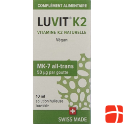 Luvit K2 Natürliches Vitamin Tropfflasche 10ml