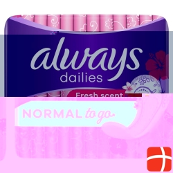 Always Panty liner Singles To Go Odourless 20 pieces