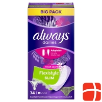 Always Panty liner Flexistyle Slim Fresh Bigpack 74 piece