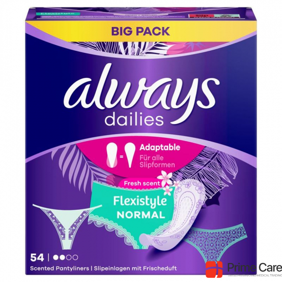 Always Panty liner Flexistyle Normal Fresh Bigpack 54 pieces buy online