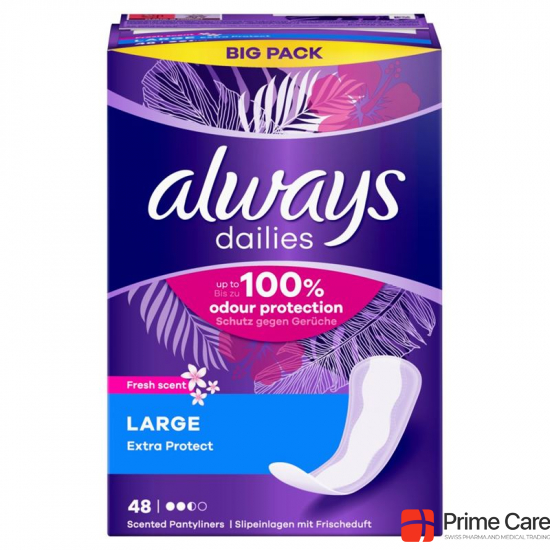 Always Panty liner Extra Protection Large Fresh Bigpack 48 pieces buy online