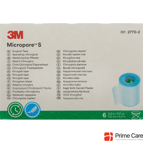 3M Micropore S Silikonrollenpf 5cmx5m (neu) 6 Stück buy online