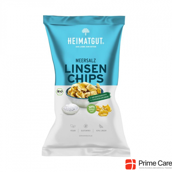 Heimatgut Linsen Chips Meersalz Bio 75g buy online
