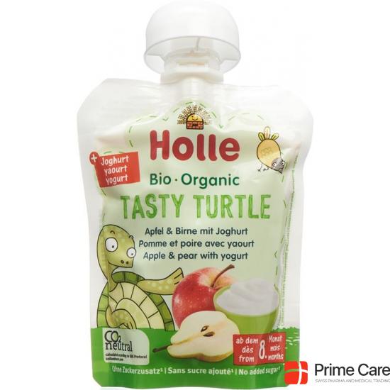 Holle Tasty Turtle Apfel&birne mit Joghurt 85g buy online