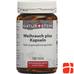 Naturstein Weihrauch Plus Kapseln Glas 100 Stück