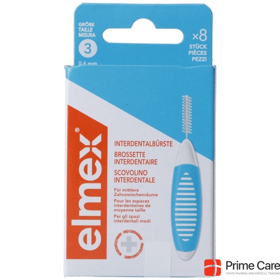 Elmex Interdental Brushes 0.6mm Blue 6 pieces buy online