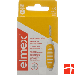 Elmex Interdental Brushes 0.7mm Yellow 6 pieces