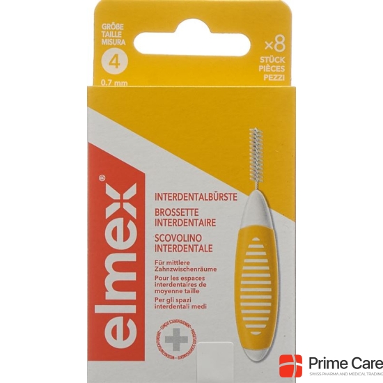 Elmex Interdental Brushes 0.7mm Yellow 6 pieces buy online