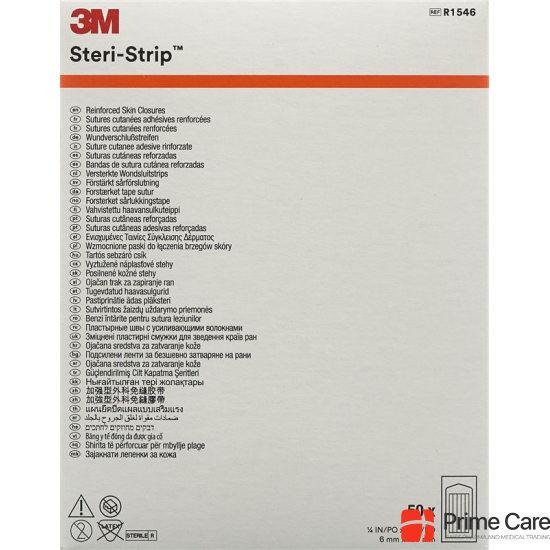 3M Steri Strip 6x100mm White Reinforced 50x 10 pieces buy online