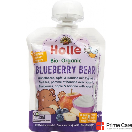 Holle Blueberry Bear Pouchy Heide Apf Ban Jog 85g buy online