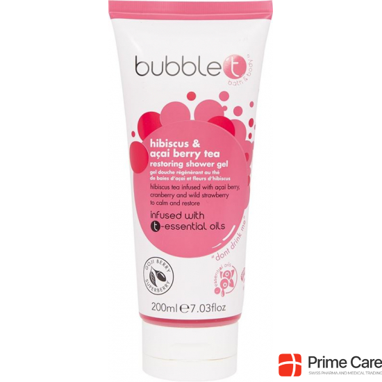 Bubble T Hibiscus&acai Berry Tea Sho Gel 200ml buy online
