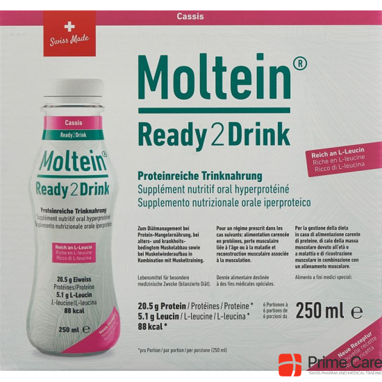 Moltein Ready2drink Cassis 6 Flasche 250ml buy online